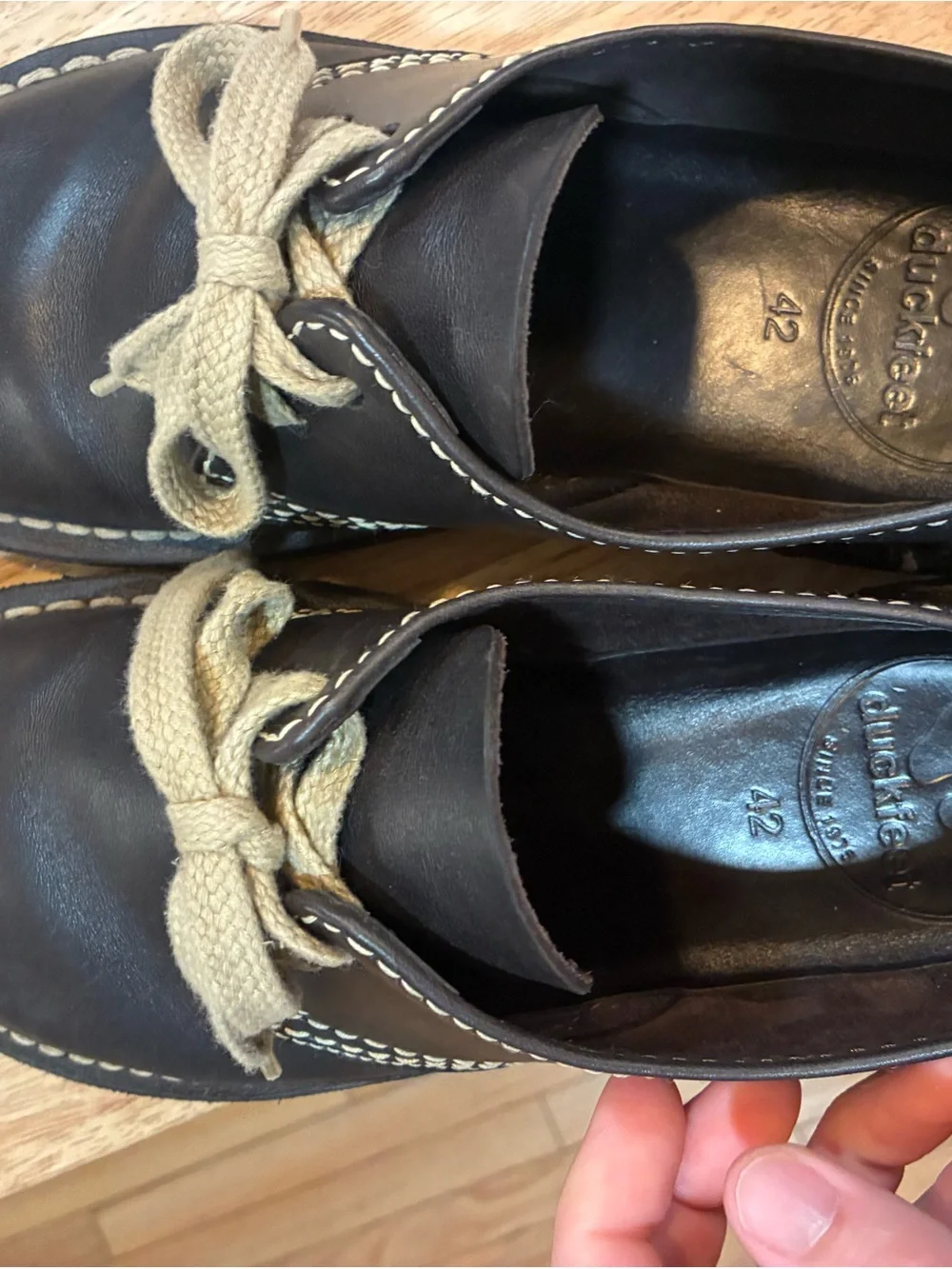 Duckfeet Shoes Loafer Black Leather Unisex EU 42 / US Mens 9 / W 10.5-11